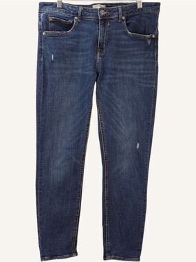Zara Woman Premium Denim Dark Wash Skinny Ankle Jeans Size 14